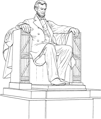 The Lincoln Memorial Coloring Page